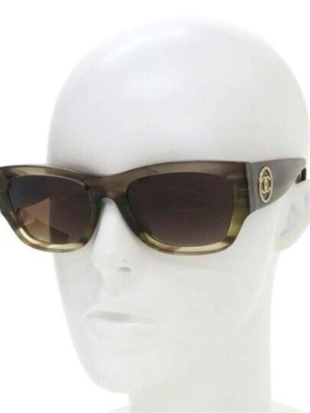 CHANEL Brown & Green Sunglasses - Picture 3 of 10